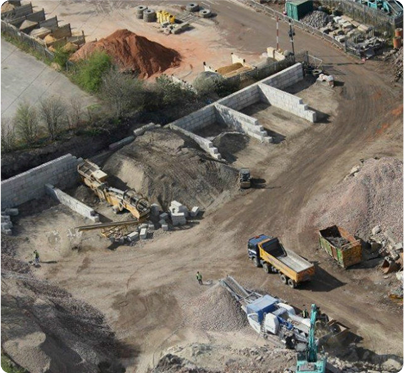 Low cost solution for segregation bays and push walls